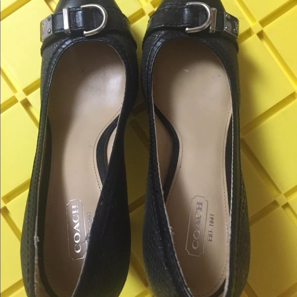 Coach Block Heels Size 9.5 Like New except no box